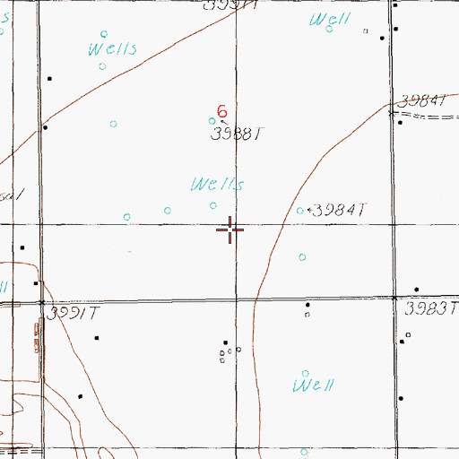 Topographic Map of 10926 Water Well, NM