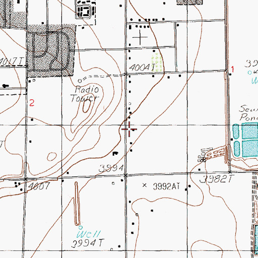 Topographic Map of 10902 Water Well, NM