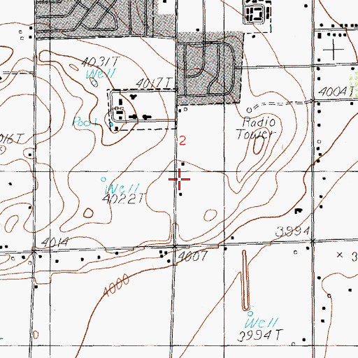 Topographic Map of 10903 Water Well, NM
