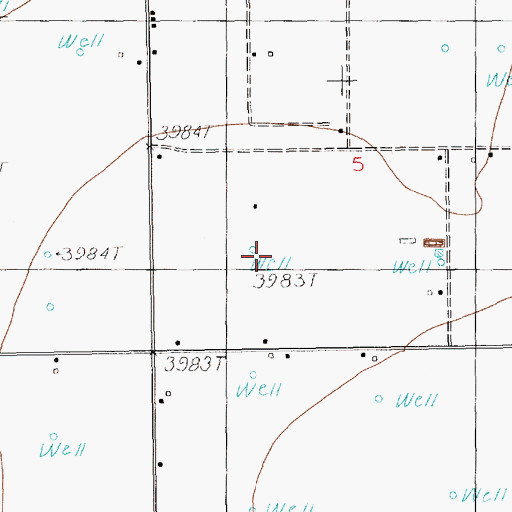 Topographic Map of 11577 Water Well, NM