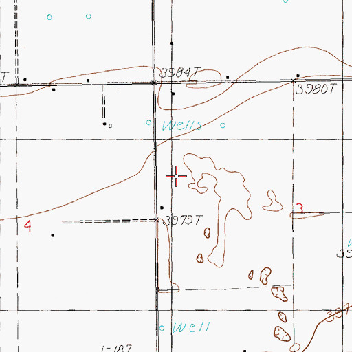 Topographic Map of 10923 Water Well, NM
