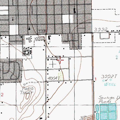 Topographic Map of 11567 Water Well, NM