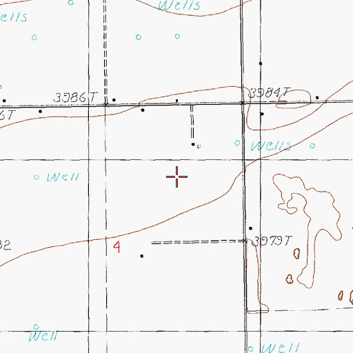 Topographic Map of 12129 Water Well, NM