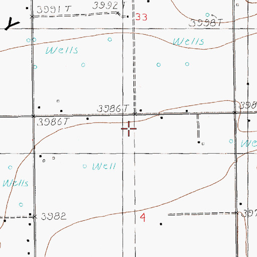 Topographic Map of 12128 Water Well, NM