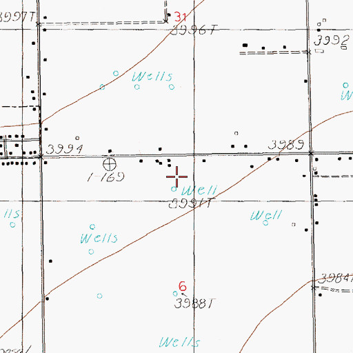 Topographic Map of 12398 Water Well, NM