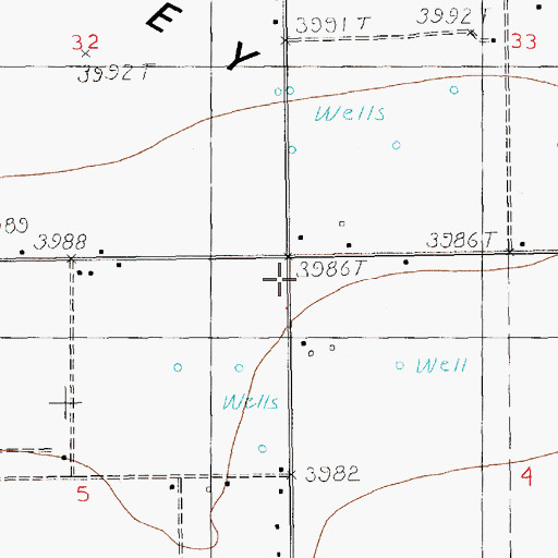 Topographic Map of 10711 Water Well, NM