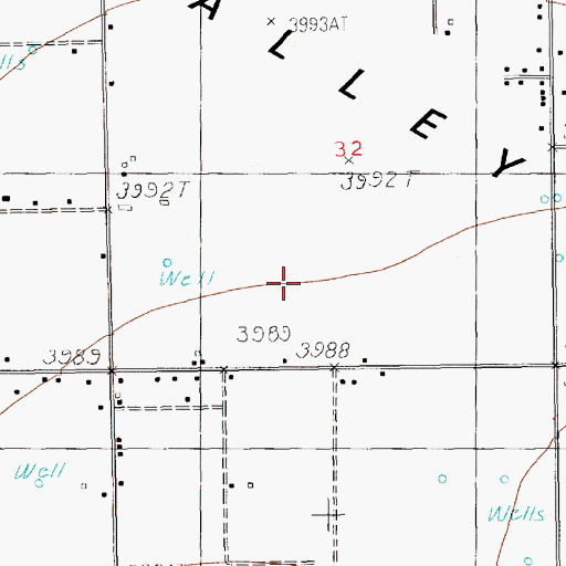 Topographic Map of 10709 Water Well, NM