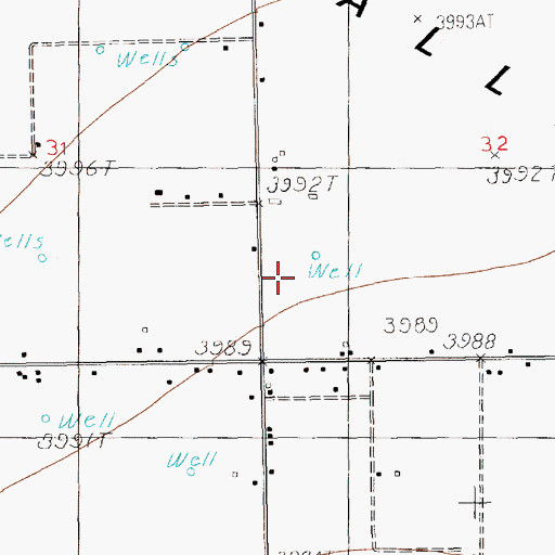 Topographic Map of 10827 Water Well, NM