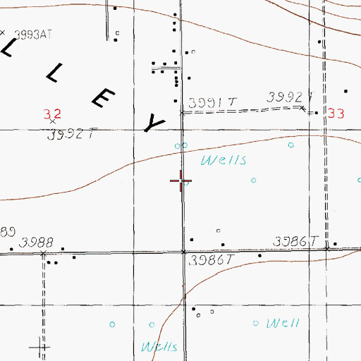 Topographic Map of 11560 Water Well, NM