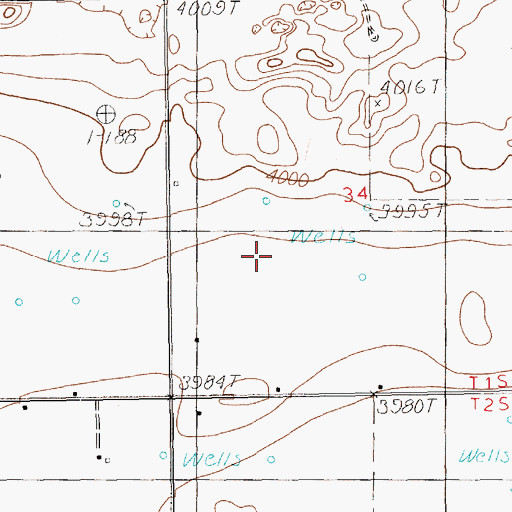 Topographic Map of 12130 Water Well, NM