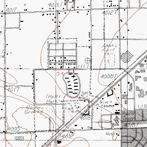 Topographic Map of 11616 Water Well, NM