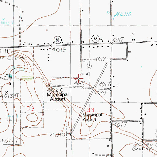 Topographic Map of 12380 Water Well, NM
