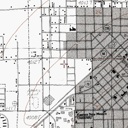 Topographic Map of 12364 Water Well, NM