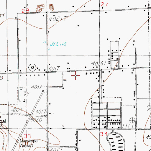 Topographic Map of 06002 Water Well, NM