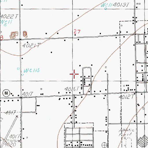 Topographic Map of 12373 Water Well, NM