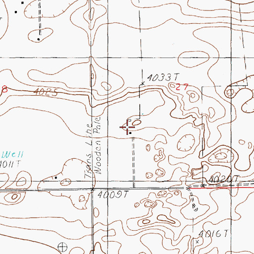 Topographic Map of 12672 Water Well, NM
