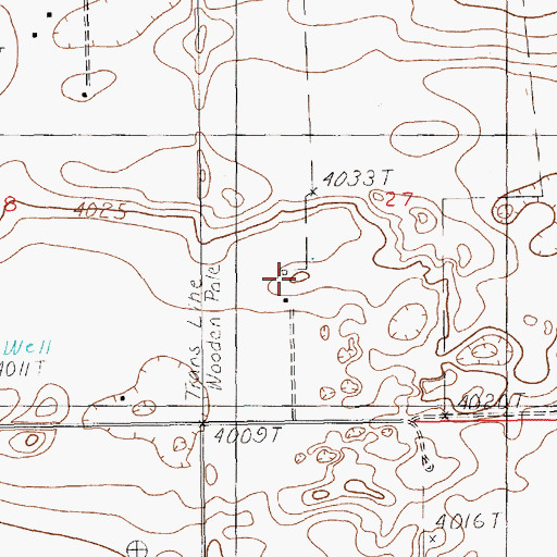 Topographic Map of 12671 Water Well, NM