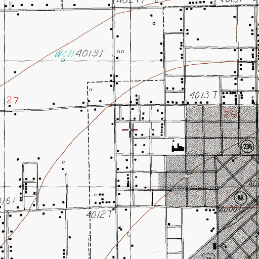 Topographic Map of 10062 Water Well, NM