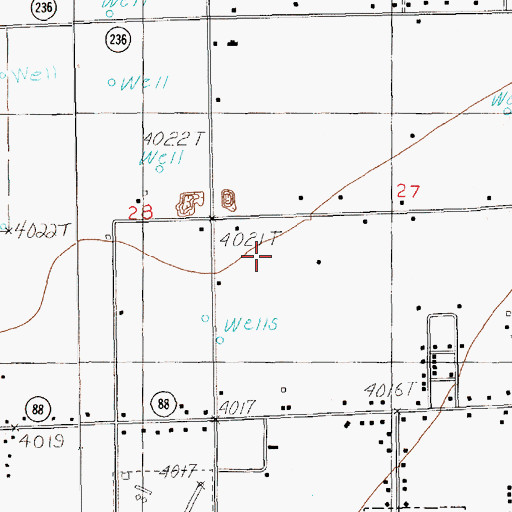 Topographic Map of 10063 Water Well, NM