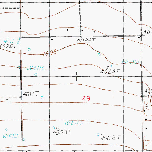 Topographic Map of 1007 Water Well, NM