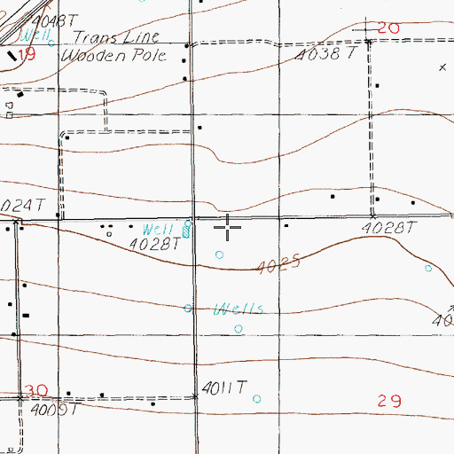 Topographic Map of 11546 Water Well, NM
