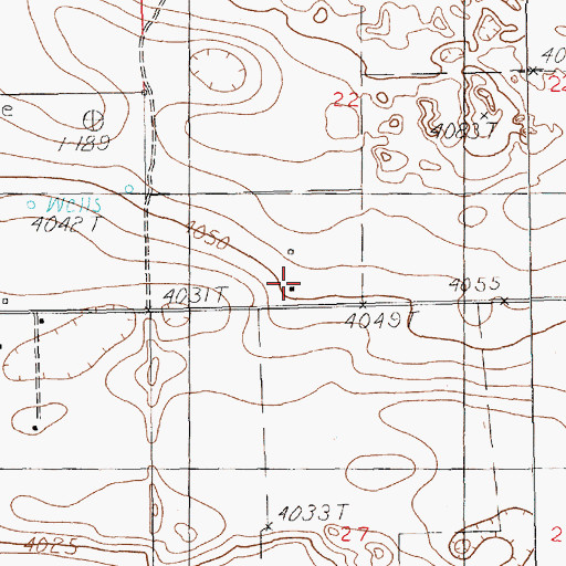 Topographic Map of 11703 Water Well, NM