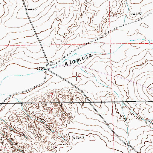 Topographic Map of 10385 Water Well, NM