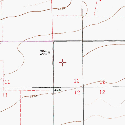 Topographic Map of 10386 Water Well, NM