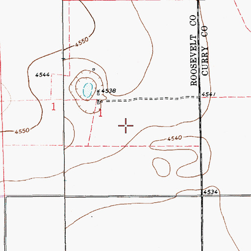 Topographic Map of 05033 Water Well, NM