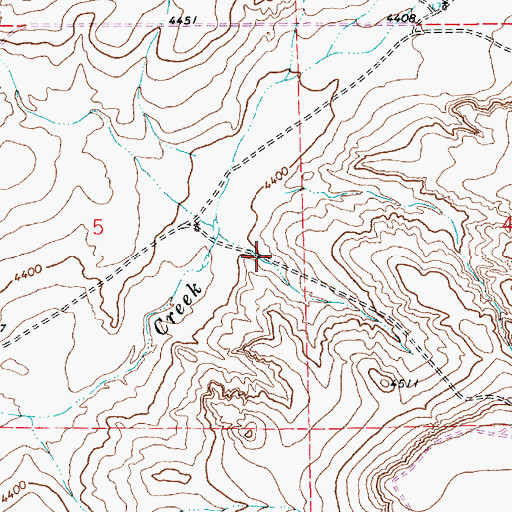Topographic Map of 10384 Water Well, NM