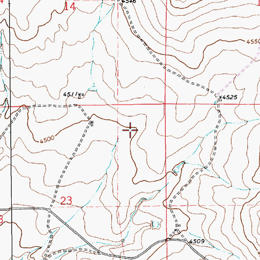 Topographic Map of 10302 Water Well, NM