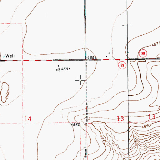 Topographic Map of 06030 Water Well, NM
