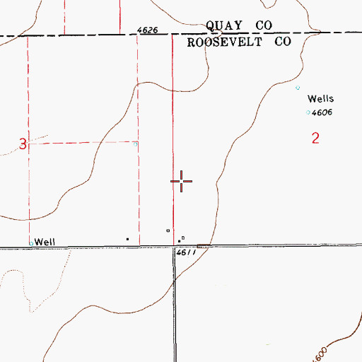 Topographic Map of 12249 Water Well, NM
