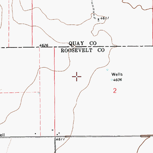 Topographic Map of 12250 Water Well, NM