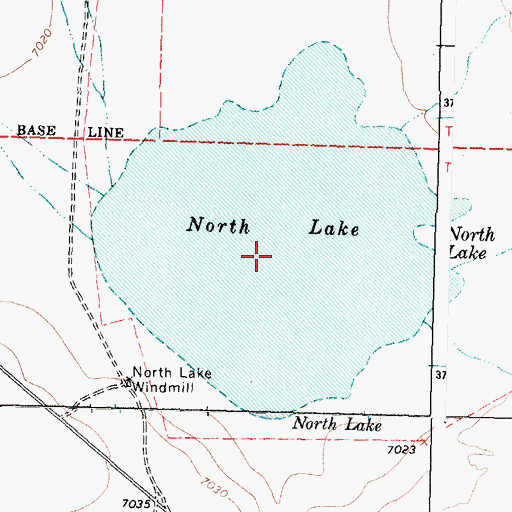 Topographic Map of 10006 Water Well, NM