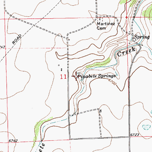 Topographic Map of 10010 Water Well, NM