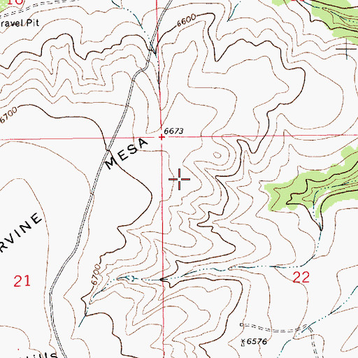 Topographic Map of 10306 Water Well, NM