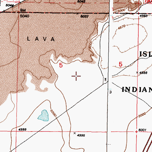Topographic Map of 10028 Water Well, NM