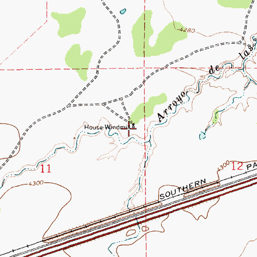 Topographic Map of 05067 Water Well, NM