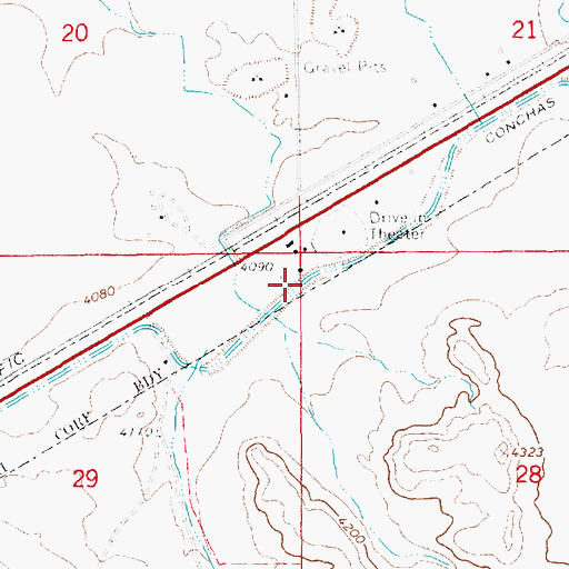 Topographic Map of 10138 Water Well, NM