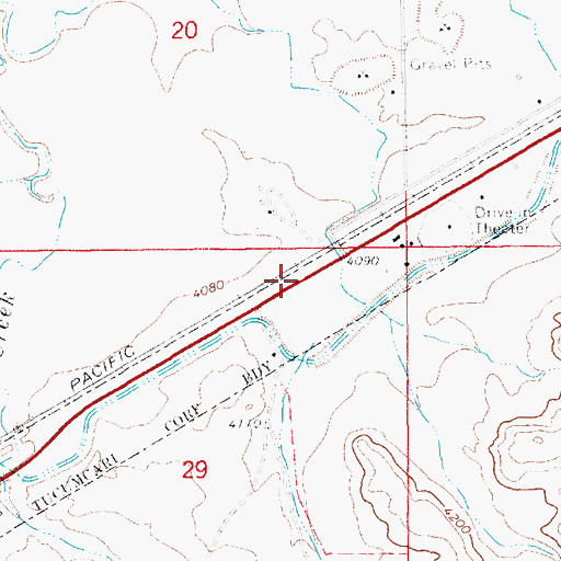 Topographic Map of 10137 Water Well, NM