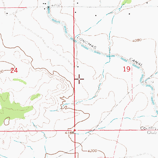 Topographic Map of 10135 Water Well, NM