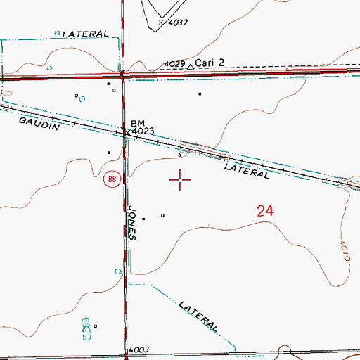 Topographic Map of 05596 Water Well, NM