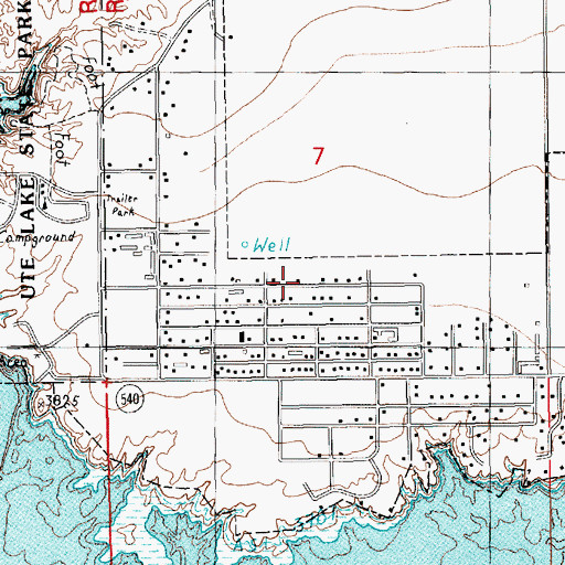 Topographic Map of 05021 Water Well, NM