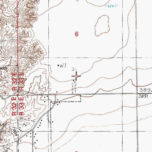 Topographic Map of 05015 Water Well, NM
