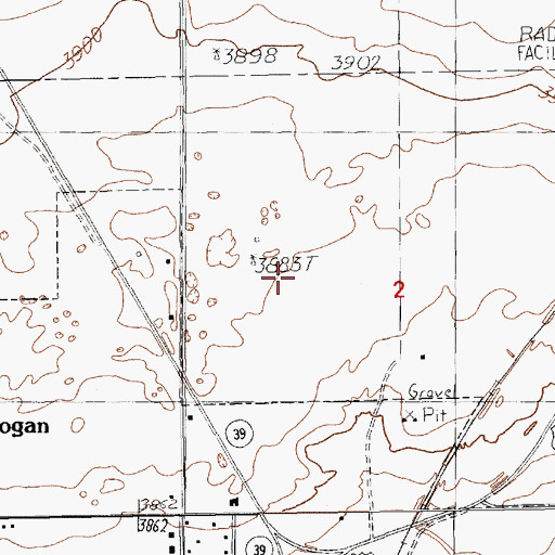 Topographic Map of 05056 Water Well, NM