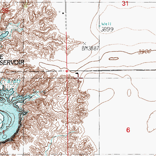 Topographic Map of 05012 Water Well, NM