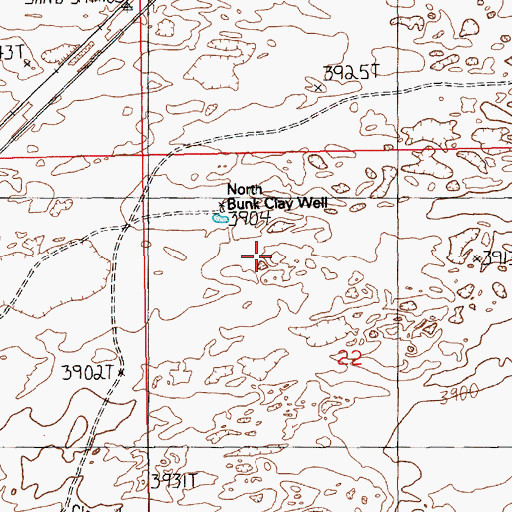 Topographic Map of 05492 Water Well, NM