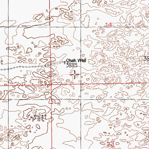 Topographic Map of 05490 Water Well, NM