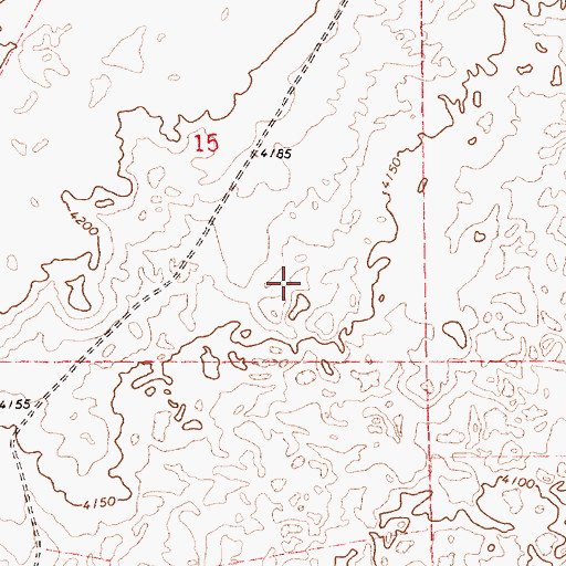 Topographic Map of 05268 Water Well, NM